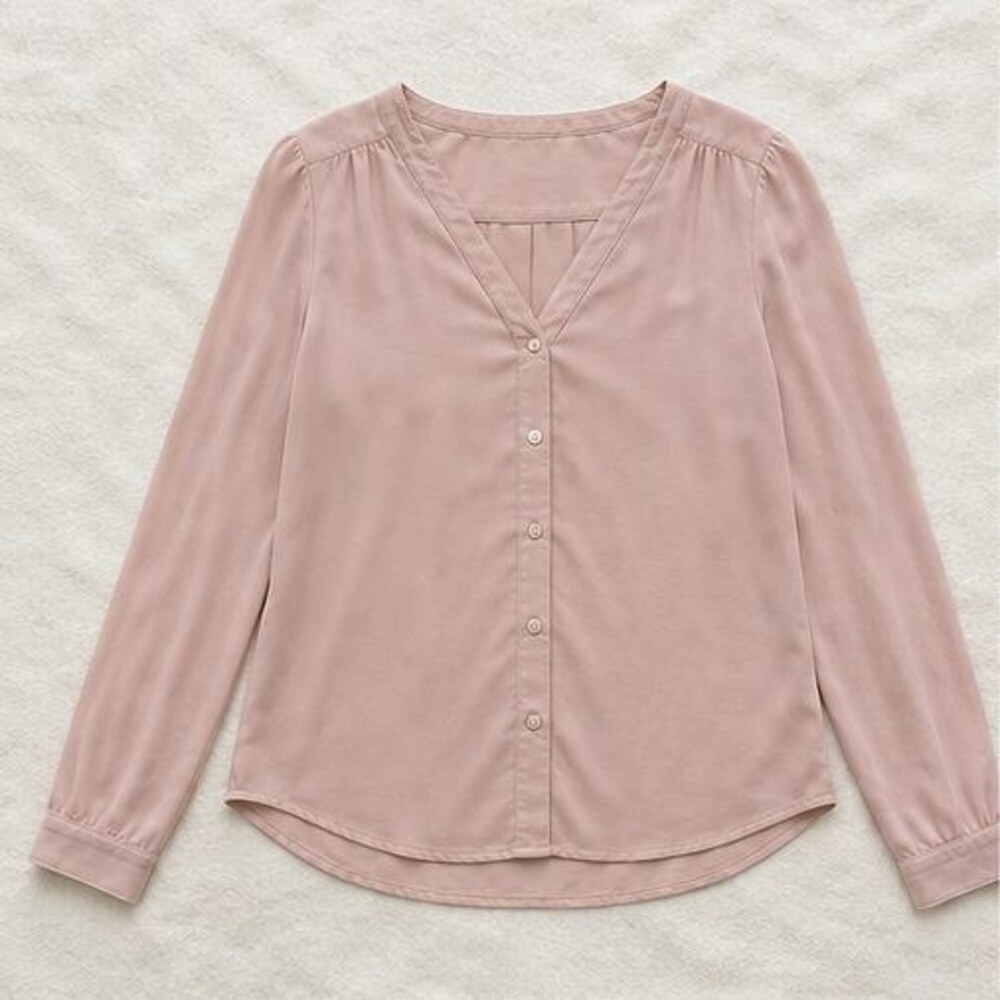 Blush V Neck Top